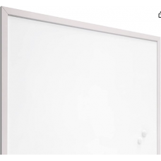 Raylu Paper® - Tableau blanc magnétique avec cadre en bois blanc, tableau blanc effaçable à sec avec deux aimants pour acc...