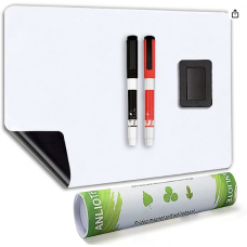 Tableau Blanc Magnétique A3+ pour Frigo-AntiTaches,Tableau Mémo Aimanté pour Planning Semaine Cuisine et Notes de Bureau,T...